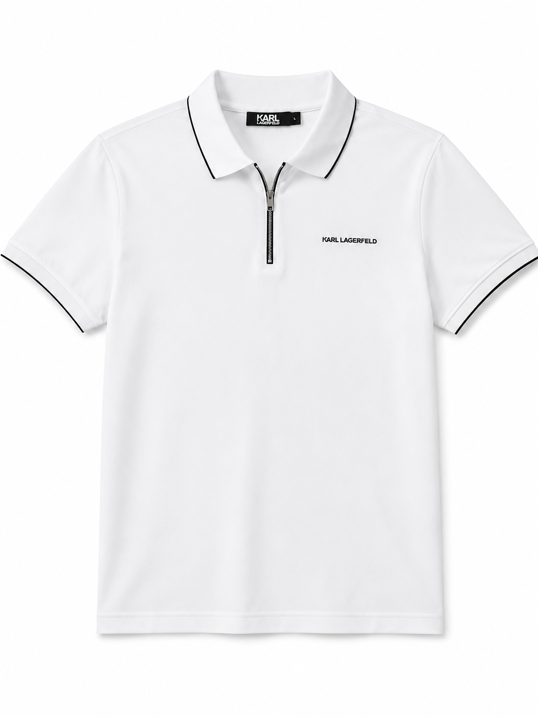 Karl Lagerfeld white polo shirt