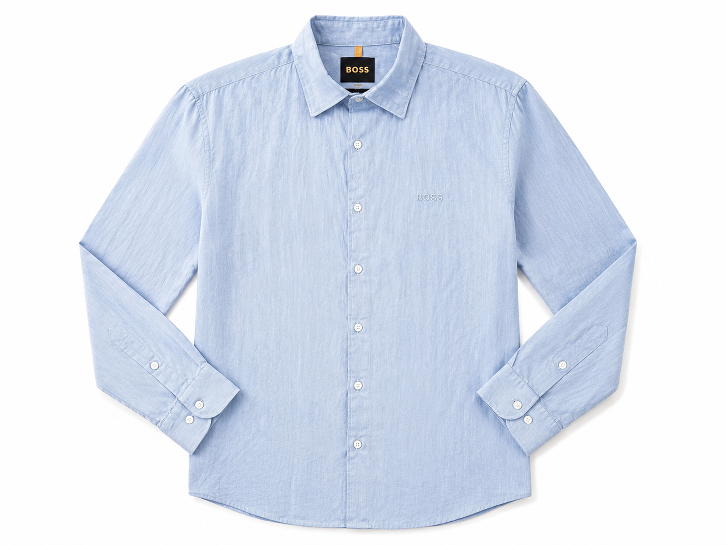 BOSS baby blue Relegant  Slim Fit 100% Linen Shirt