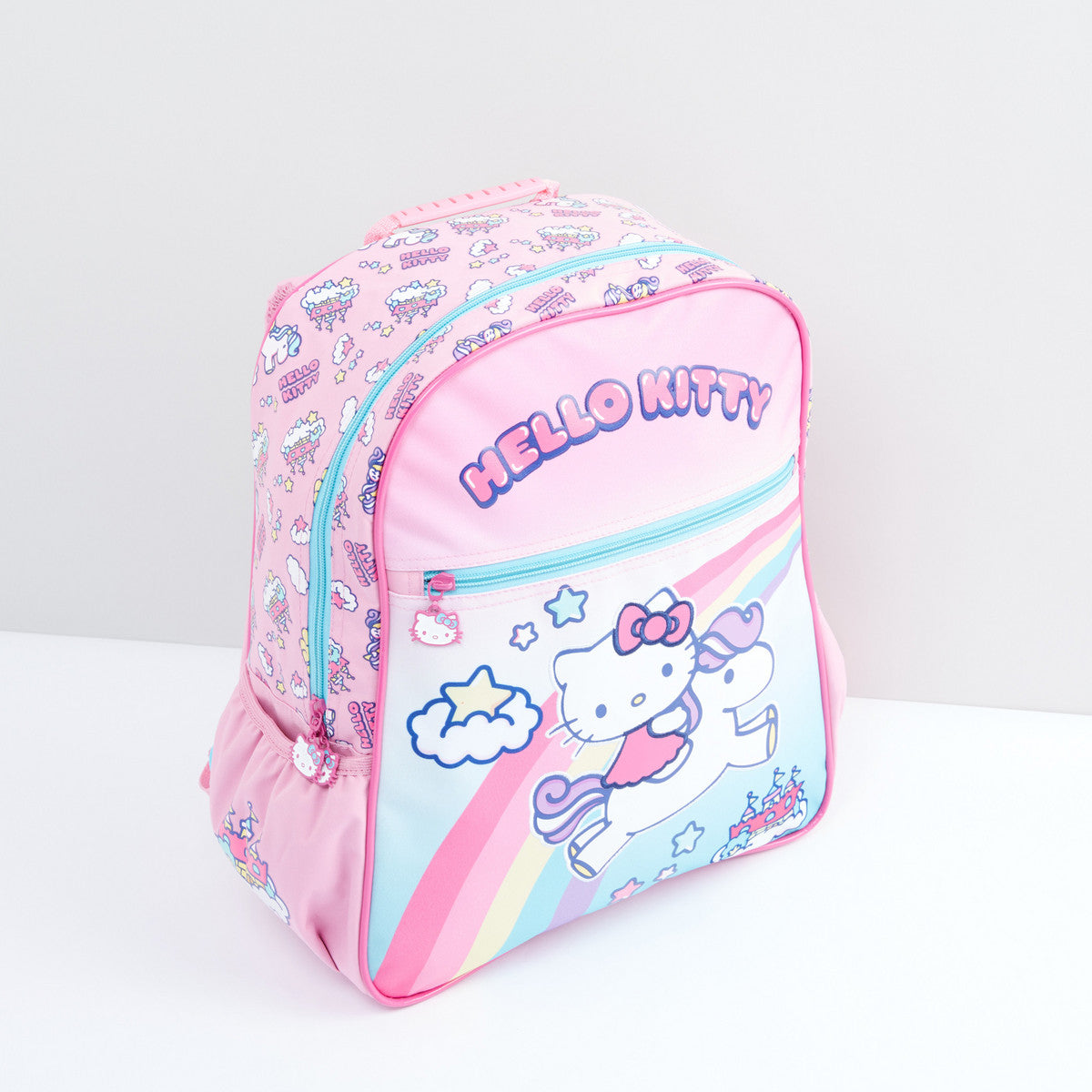 Hello Kitty Printed Backpack with Zip Closure and Adjustable Straps 15 inch